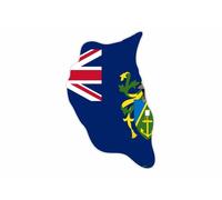 Autocollant Sticker Vinyl Voiture Moto Adhesif Carte Drapeau Ile Îles Pitcairn