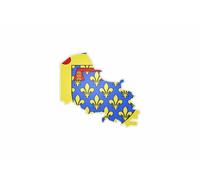 Autocollant Sticker Vinyl Voiture Moto Adhesif Carte Drapeau Nord Pas De Calais