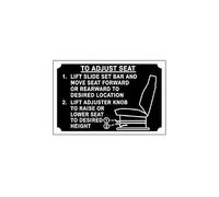 Autocollant sticker vinyle waterproof avion aviation to adjust seat voiture ajuster siege