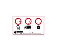 Autocollant sticker vinyle waterproof dimension camion pouds lourds largeur hauteur poids
