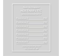 Autocollant sticker vitrine magasin personnalisé - Tarifs