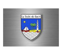 Autocollant Sticker Voiture Blason Ville Departement Adhesif La Teste De Buch