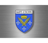 Autocollant sticker voiture blason ville departement adhesif st saint etienne