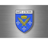 Autocollant Sticker Voiture Blason Ville Departement Adhesif St Saint Etienne