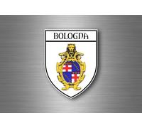 Autocollant Sticker Voiture Blason Ville Drapeau Ecusson Bologne Bologna Italie