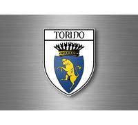 Autocollant Sticker Voiture Blason Ville Drapeau Ecusson Turin Torino Italie