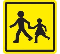 Autocollant sticker voiture bus transport enfant