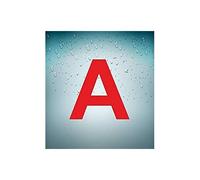 Autocollant sticker voiture camion jeune conducteur A officiel apprenti homologue logo 32 fond transparent panneau
