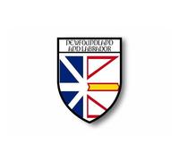 Autocollant Sticker Voiture Moto Blason Drapeau Canada Terres Neuves Labrador