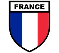 Autocollant Sticker Voiture Moto Blason Drapeau France Francais opex Militaire armée opération extérieure - 10 cm