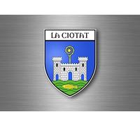 Autocollant sticker voiture moto blason ville departement adhesif la ciotat