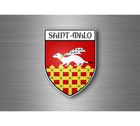 Autocollant sticker voiture moto blason ville departement adhesif saint malo