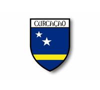 Autocollant Sticker Voiture Moto Blason Ville Drapeau Curacao