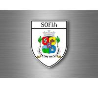 Autocollant Sticker Voiture Moto Blason Ville Drapeau Ecusson Sofia Bulgarie