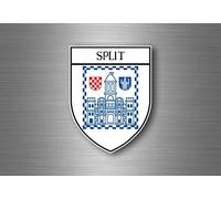 Autocollant Sticker Voiture Moto Blason Ville Drapeau Ecusson Split Croatie