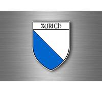 Autocollant sticker voiture moto blason ville drapeau ecusson zurich suisse