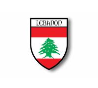 Autocollant Sticker Voiture Moto Blason Ville Drapeau Liban Libanais