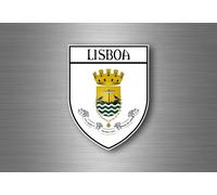 Autocollant sticker voiture moto blason ville drapeau portugal lisboa lisbonne