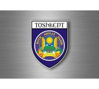 Autocollant Sticker Voiture Moto Blason Ville Drapeau Tachkent Ouzbekistan