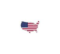 Autocollant sticker voiture moto carte drapeau usa etats unis amerique americain - Taille : 4 cm