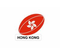 Autocollant Sticker Voiture Moto Drapeau Ballon Rugby Hong Kong