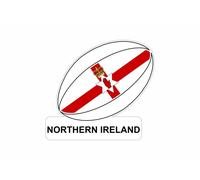 Autocollant Sticker Voiture Moto Drapeau Ballon Rugby Irlande Du Nord