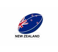 Autocollant Sticker Voiture Moto Drapeau Ballon Rugby Nouvelle Zelande Zelandais