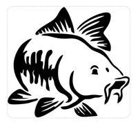 Autocollant sticker voiture pecheur peche poisson
