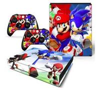 Autocollant Stickers de Protection pour Console et Manette Microsoft Xbox X - Sonic and Mario (TN-XBONEX-0409) G