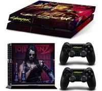 Autocollant Stickers de Protection pour Console Sony PS4 - - Cyberpunk 2077 (TN-PS4-9122) G