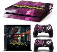 Autocollant Stickers de Protection pour Console Sony PS4 - - Cyberpunk 2077 (TN-PS4-9127) G
