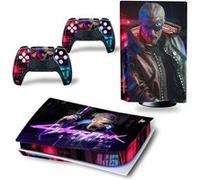 Autocollant Stickers de Protection pour Console Sony PS5 Edition Standard - - Cyberpunk 2077 (TN-PS5Disk-4016)