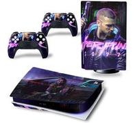 Autocollant Stickers de Protection pour Console Sony PS5 Edition Standard - - Cyberpunk 2077 (TN-PS5Disk-4006)