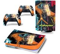 Autocollant Stickers de Protection pour Console Sony PS5 Edition Standard - - Cyberpunk 2077 (TN-PS5Disk-4583)