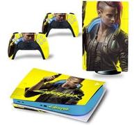 Autocollant Stickers de Protection pour Console Sony PS5 Edition Standard - - Cyberpunk 2077 (TN-PS5Disk-4580)