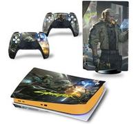 Autocollant Stickers de Protection pour Console Sony PS5 Edition Standard - - Cyberpunk 2077 (TN-PS5Disk-4911)