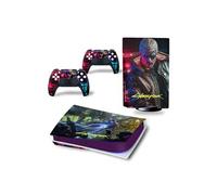 Autocollant Stickers de Protection pour Console Sony PS5 Edition Standard - - Cyberpunk 2077 (TN-PS5Disk-4906)