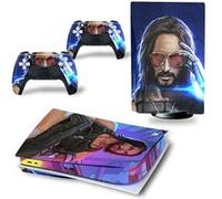Autocollant Stickers de Protection pour Console Sony PS5 Edition Standard - - Cyberpunk 2077 (TN-PS5Disk-4007)