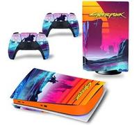 Autocollant Stickers de Protection pour Console Sony PS5 Edition Standard - - Cyberpunk 2077 (TN-PS5Disk-4592)