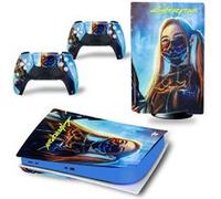 Autocollant Stickers de Protection pour Console Sony PS5 Edition Standard - - Cyberpunk 2077 (TN-PS5Disk-4904)