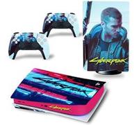 Autocollant Stickers de Protection pour Console Sony PS5 Edition Standard - - Cyberpunk 2077 (TN-PS5Disk-4581) G