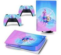Autocollant Stickers de Protection pour Console Sony PS5 Edition Standard - - Fortnite (TN-PS5Disk-4348)