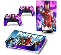 Autocollant Stickers de Protection pour Console Sony PS5 Edition Standard - - Fortnite (TN-PS5Disk-4793)
