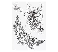 Autocollant temporaire d'art corporel, autocollant imperméable pour fille, poitrine, bras, cuisse (TH-171)