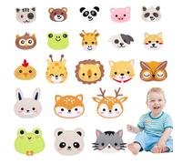 Autocollant Thermocollant pour Vêtements, 21 Pièces Patch Enfant, Animal Ecusson à Coudre, Sticker Réparation Bricolage