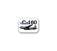 Autocollant Transall C-160 avion de transport tactique Armée 10 x 7 cm #A2310