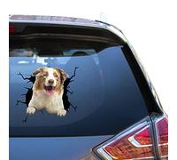 Autocollant transparent en forme de chien de bétail australien, cadeau amusant pour maman, tracteur, autocollant transparent pour véhicule Vynil