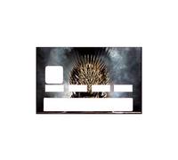 Autocollant Trône de Fer Game of Thrones GOT numéro 2 carte bleue carte bancaire CB adhésif sticker