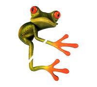 Autocollant universel 3D pour voiture - Motif grenouille - Décoration de fenêtre - N° 02