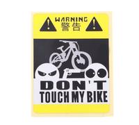Autocollant Velo, Autocollant Vtt 3 pcs ne touchez pas mon vélo de moto de moto de moto de vélo de vélo de vélo de vélo imperméable autocollant réfléchissant autocollant décoratif cyclisme cyclisme(03